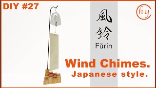 How to make wind chimes. Japanese style.I also made a stand.DIY#27