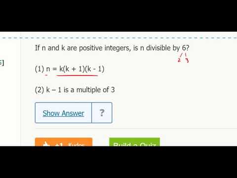 Div. DS 6- If n and k are positive integers, is n divisible by 6?