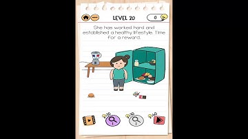 Brain Test 2 Tricky Stories FITNESS WITH CINDY Level 20 Walkthrough
