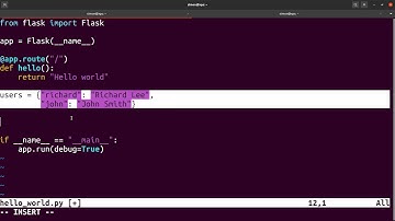 Writing a web server with Python Flask 1/2