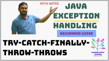 Exception Handling in Java Complete Guidance | Try-catch-finally in java | Throw and Throws in Java