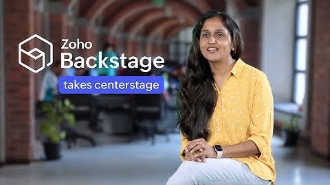 Zoho Backstage - Spotlighting the People Backstage