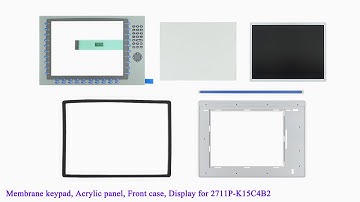 2711P-K15C4B2 Front Plastic Case, Membrane keypad, LCD for PanelView Plus 1500