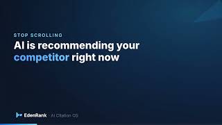 AI Is Recommending Your Competitor. Not You.