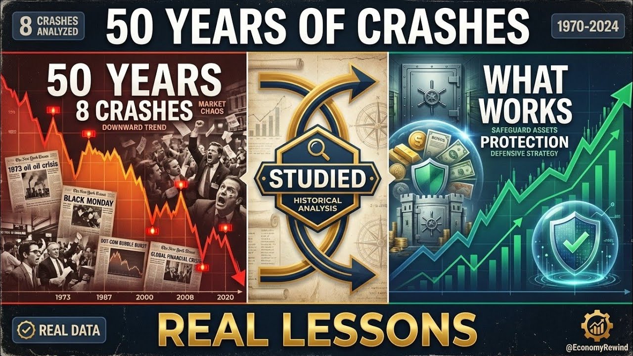 I Studied 50 Years of Stock Market Crashes (Here's What Actually Protects Your Money