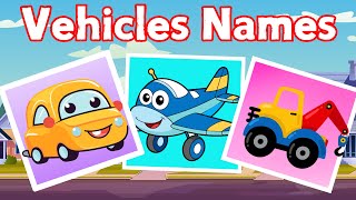 Learn Vehicles for Kids | Fun and Educational Video | Kids Funs TV