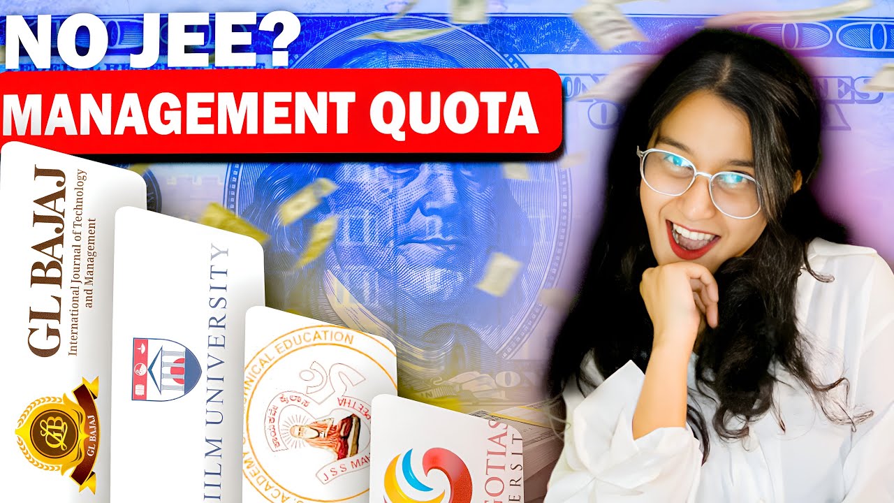 Top Engineering Colleges through Management Quota 🤯| JEE Mains Low ...