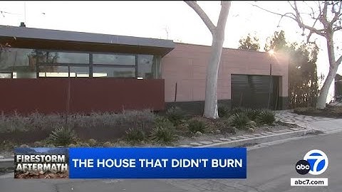 Home with fire resilient features survives Palisades Fire