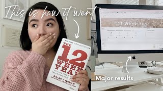 I tried the 12 week year and this is what I accomplished in 12 weeks | realistic results