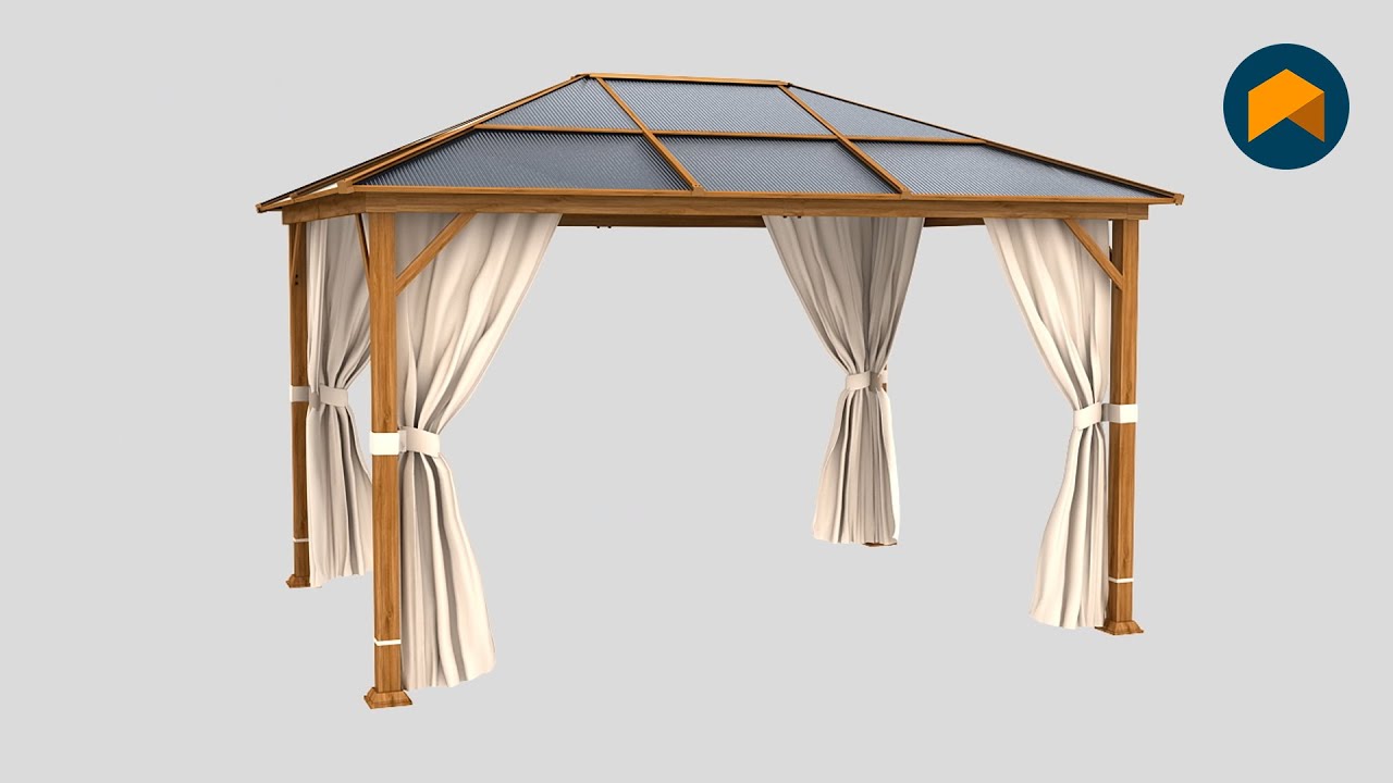 Paviljong - Monteringsanvisning 3x4 (Forest Deluxe) | Telttorget