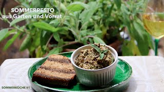 Das beste Sommerpesto - aus Steinpilzen und Salbei