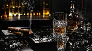 Dark Night Blues Guitar | Soft Background Music in a Quiet Bar with the Last Cigar Burning screenshot 4