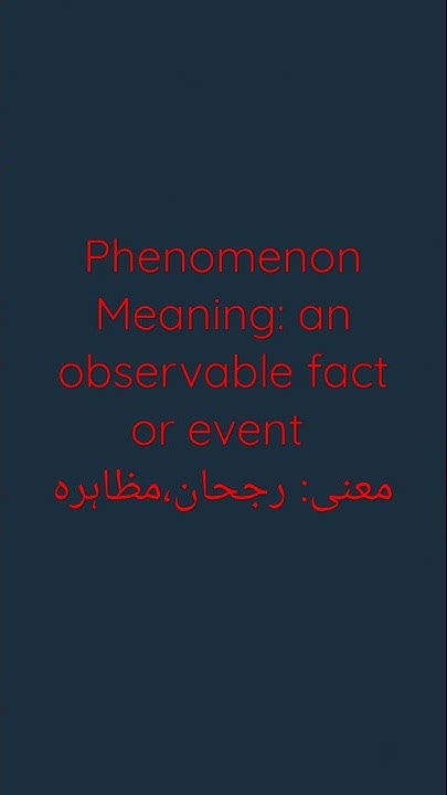 How To Pronounce Phenomenon Meaning Of Phenomenon In Urdu English how-to-pronounce-phenomenon-meaning-of-phenomenon-in-urdu-english