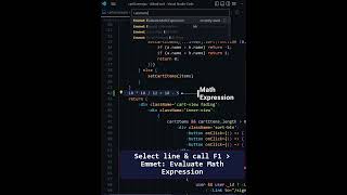 Emmet Math Expression Solver #shorts #tech #youtubeshorts #technology #vscode