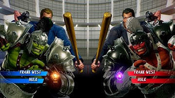 FRANK WEST & GLADIATOR HULK VS FRANK WEST & RED GLADIATOR HULK - Marvel vs Capcom Infinite