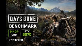 Days Gone 1440p Benchmark | RTX 5070 + Ryzen 7 7800X3D | FPS & Settings #daysgone