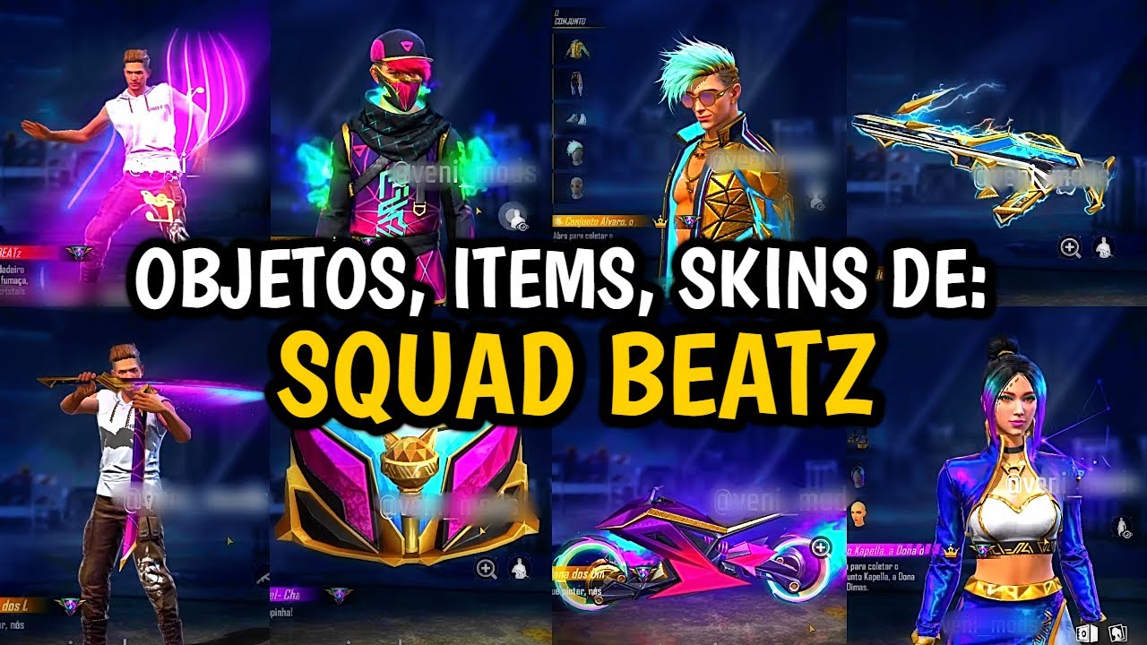 Free Fire anuncia evento Squad BEATz, com skins, músicas e recompensas