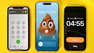Three Phone Incoming Call &amp; Alarm Clock IPhone 11, IPhone 17 Pro Max, IPhone 13