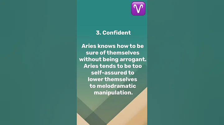 ARIES ♈️ SIGN | The 10 Good & Worst Traits Of The Zodiac Sign | #moonsign #starsign #sunsign - DayDayNews