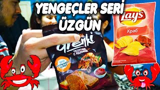 YENGEÇLİ CİPS YEDİM ÇOK RİSKLİ OLDU! | TADI NASIL ACABA :)