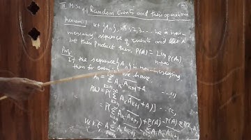 1.1 Random events and their operations /(Non-Increasing sequence)/(Theorem - 1)