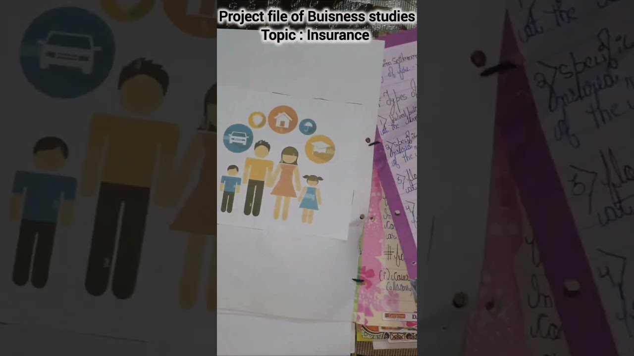 Life insurance project of business studies class11 pintrest inspired asthetic  