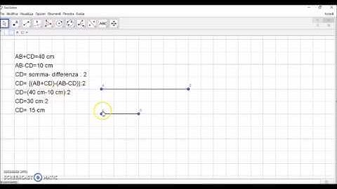 Somma e differenza di segmenti