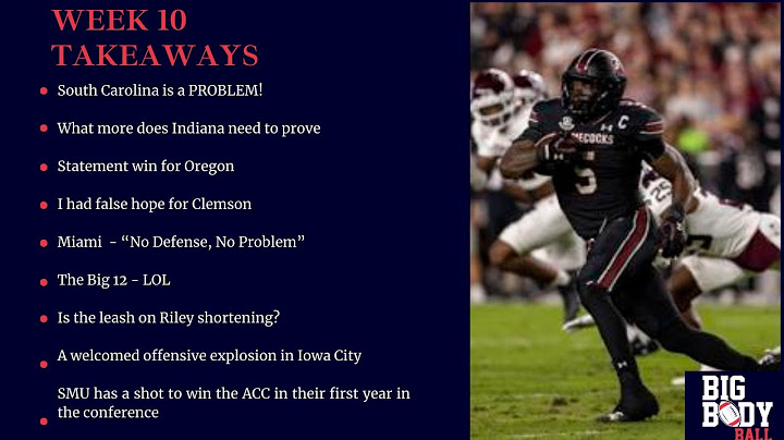Week 10 CFB Takeaways
