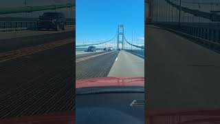 Mackinac Bridge on way to Montana via US-2 #michigan #mackinacbridge