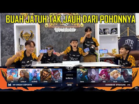 BOCIL UDIL TAUNTING THINK TWICE BODY !! HOMEBOIS SYNDICATE VS MV DREAM ESPORTS GAME 2