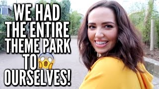 WE HAD THE WHOLE OF THORPE PARK TO OURSELVES!