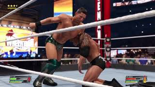WWE 2K22   PC Gameplay - The Miz vs The Rock - Last Man Standing Match