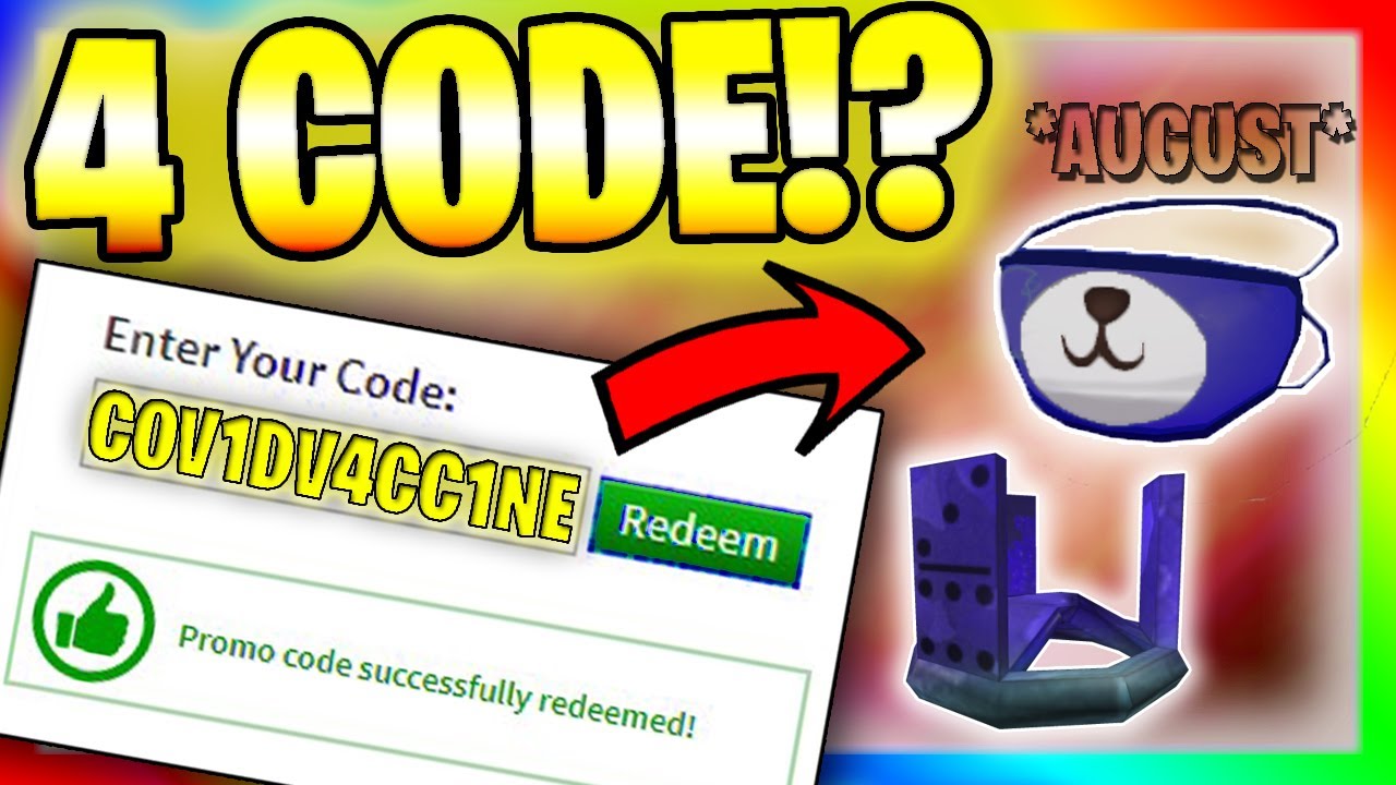 *4x Code!?* ALL NEW PROMO CODES in ROBLOX !!? (August 2020) YouTube
