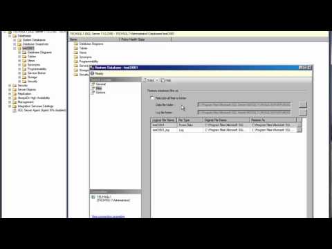 How To Restore SQL Server Database