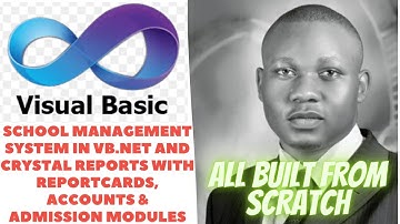 #05 VB NET School management system with admission, accounts and report card modules