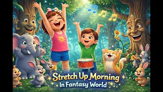 Stomp, Stretch &amp; FREEZE! 🛑 Best Morning Routine Song for Active Kids