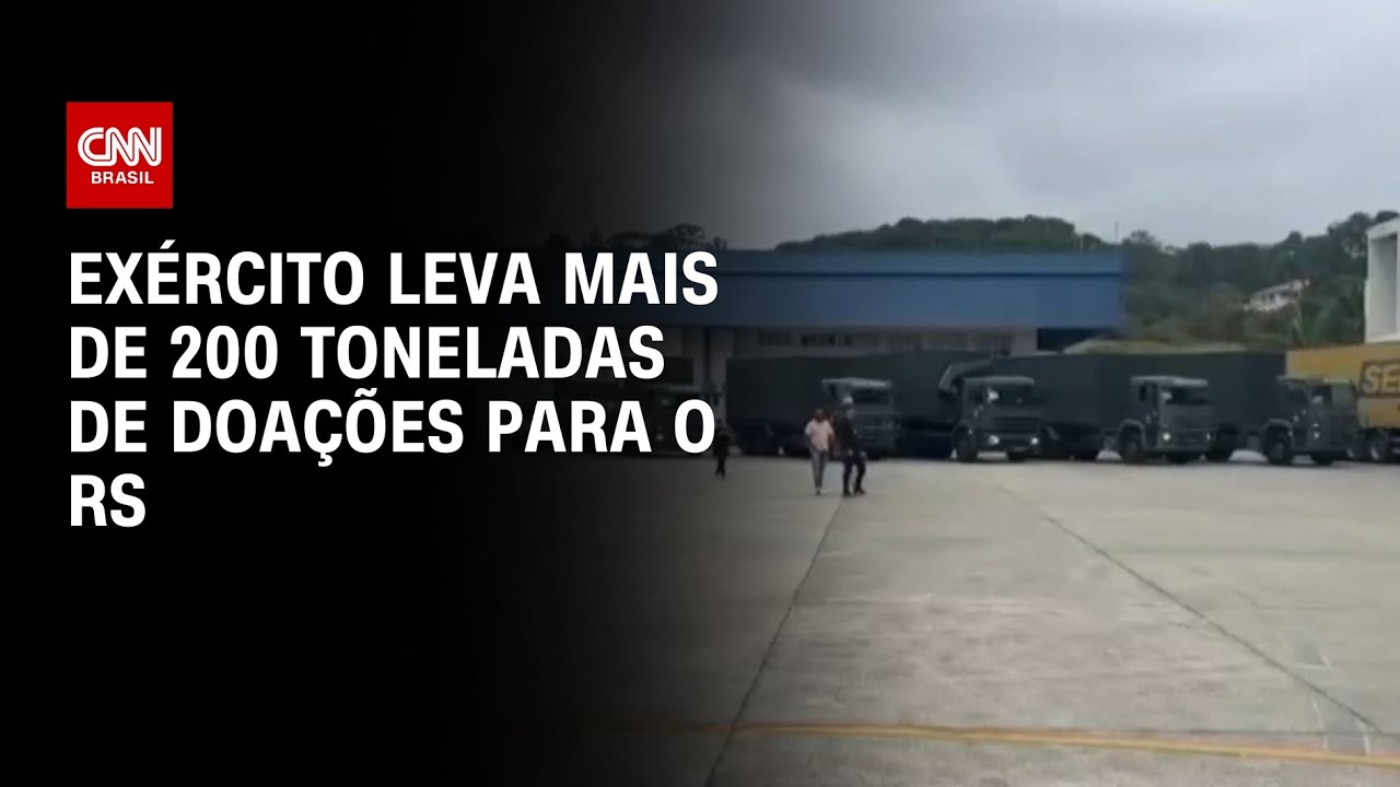 Exército leva mais de 200 toneladas de doações para o RS | BRASIL MEIO ...