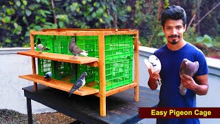 Amazing Idea To Make Pigeon Cage Using Apple Box and Wood | How To Make Pigeon House at Home