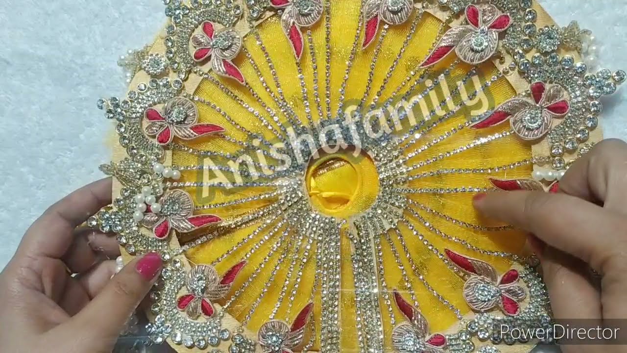 Very Beautiful 3 in 1 Heavy Dress for Laddu Gopal/कन्हाजी के लिए घर पर बनाइए डिज़ाइनर ड्रेस आसानी-से