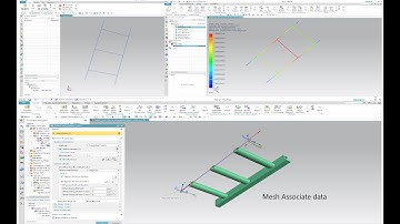 Modeling a beam and cross section | 1D Ladder Nastran simulation mesh associate data in Nx Siemens