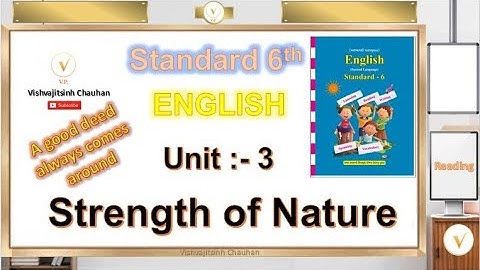 Std 6 | English | Unit 3 | Strength Of Nature | Reading | A good deed always comes around | GCERT |