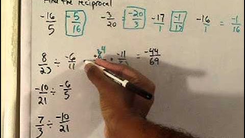 Dividing Fractions and Reciprocal