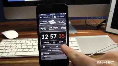 Flip Clock For Notification Center Cydia Tweak Review