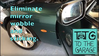 Jaguar Mirror wobble and sticking adjuster. XK8 XKR X308