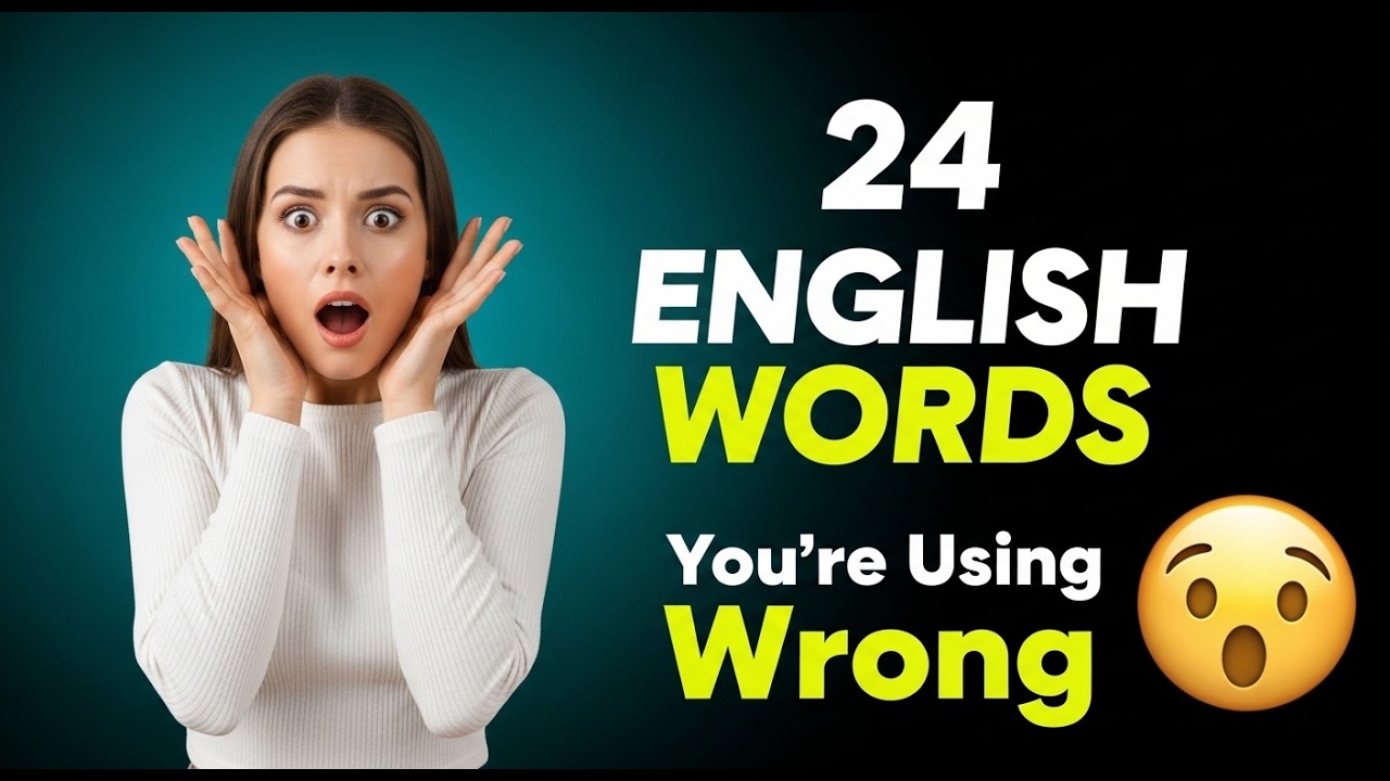 You've Been Using These 24 English Words Wrong Your Whole Life 🤯 - YouTube