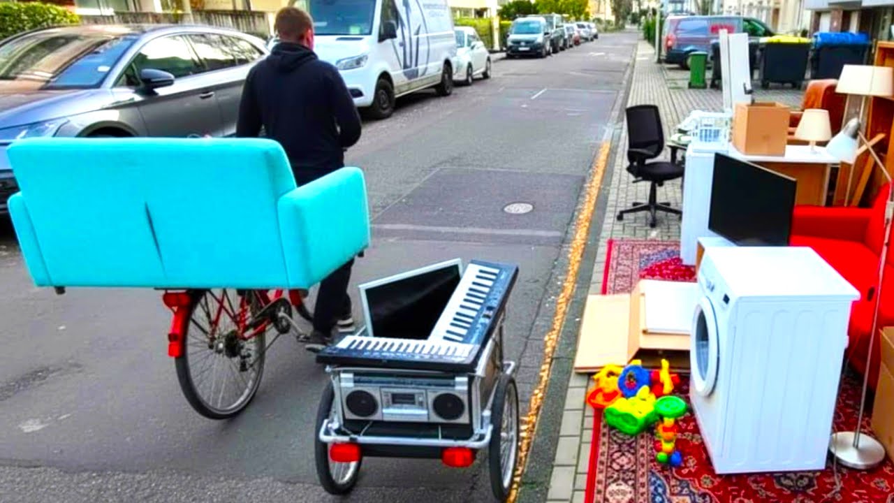 Поиск сокровищ в мусорных контейнерах в Германии 🇩🇪 (Смотрите с субтитрами и подписывайтесь:) №19