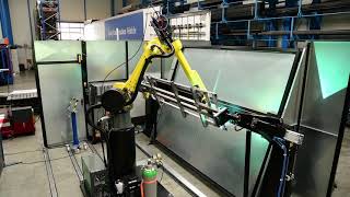 Rahmenschweißen mit Roboter (2-Stationen)