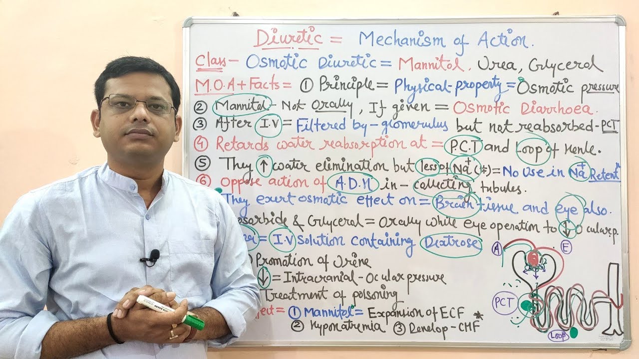 Diuretic Part 4 Mechanism Of Action Of Osmotic Diuretic In Hindi By Solution Pharmacy
