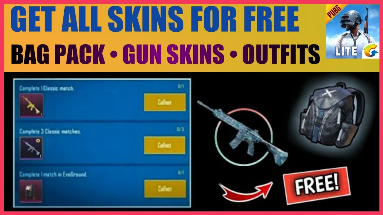 PUBG Lite New Trick For Skin | How To Get Free Skins In PUBG Mobile