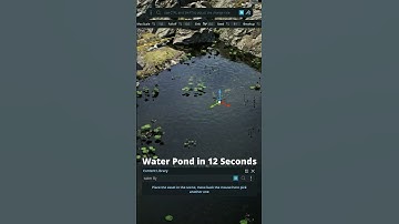 Create a Pond in UE5 in 12 Seconds  #gamedevelopment #epicgames #unrealengine